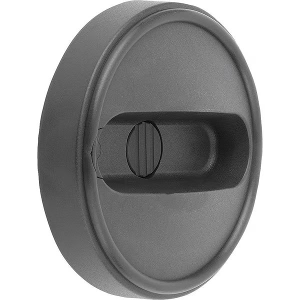 Handwheel D1=125, Reamed Hole W Slot D2=14H7, B3=5, T=16, 3, W.Transv.Bore D7=M06, Size:3, Plastic, Kipp, Mfr#: K0256.312514056